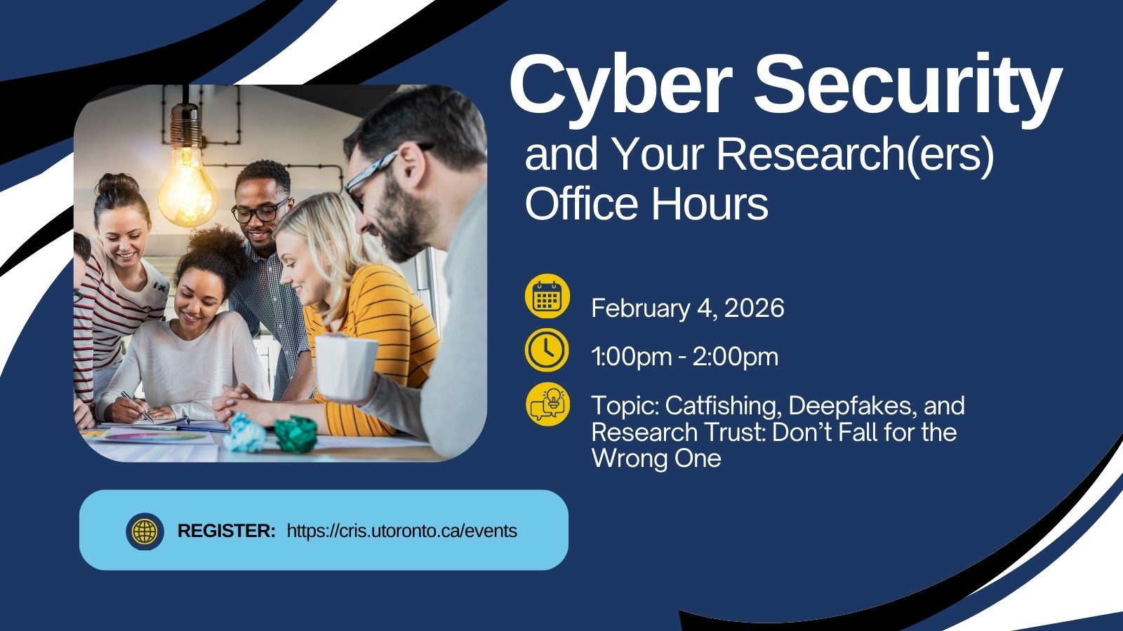 Promotional image for Cyber Security and Your Research(er) Office Hours