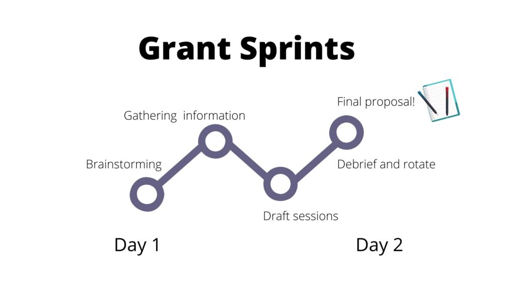 Visual diagram of the Grant Sprint process by day