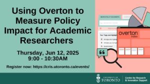 Using Overton to Measure Policy Impact for Academic Researchers – Jun 12, 2025