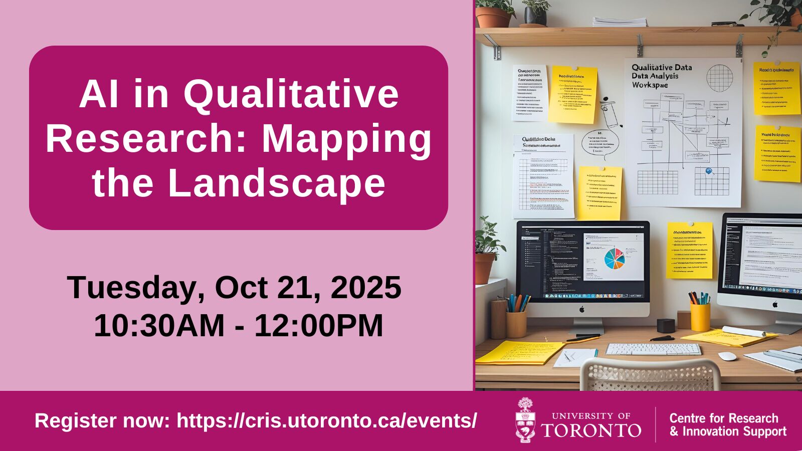 Promo image for event " AI in Qualitative Research: Mapping the Landscape"