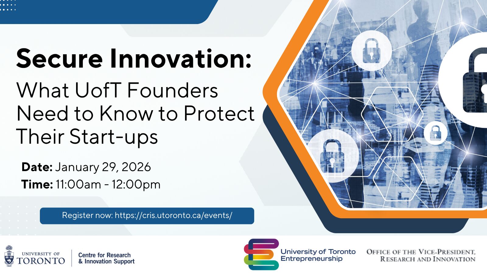 Promotional image for the Secure Innovation event